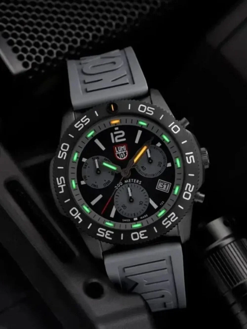 Luminox Tritium Gray Pacific Diver 44MM Chronograph Watch